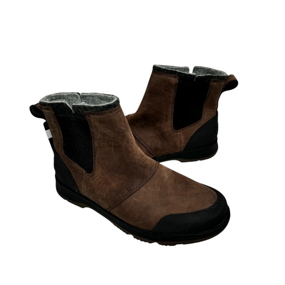 Sorel Ankeny II Chelsea Winter Boots Mens 7 Brown Insulated shoes Snow NEW‎